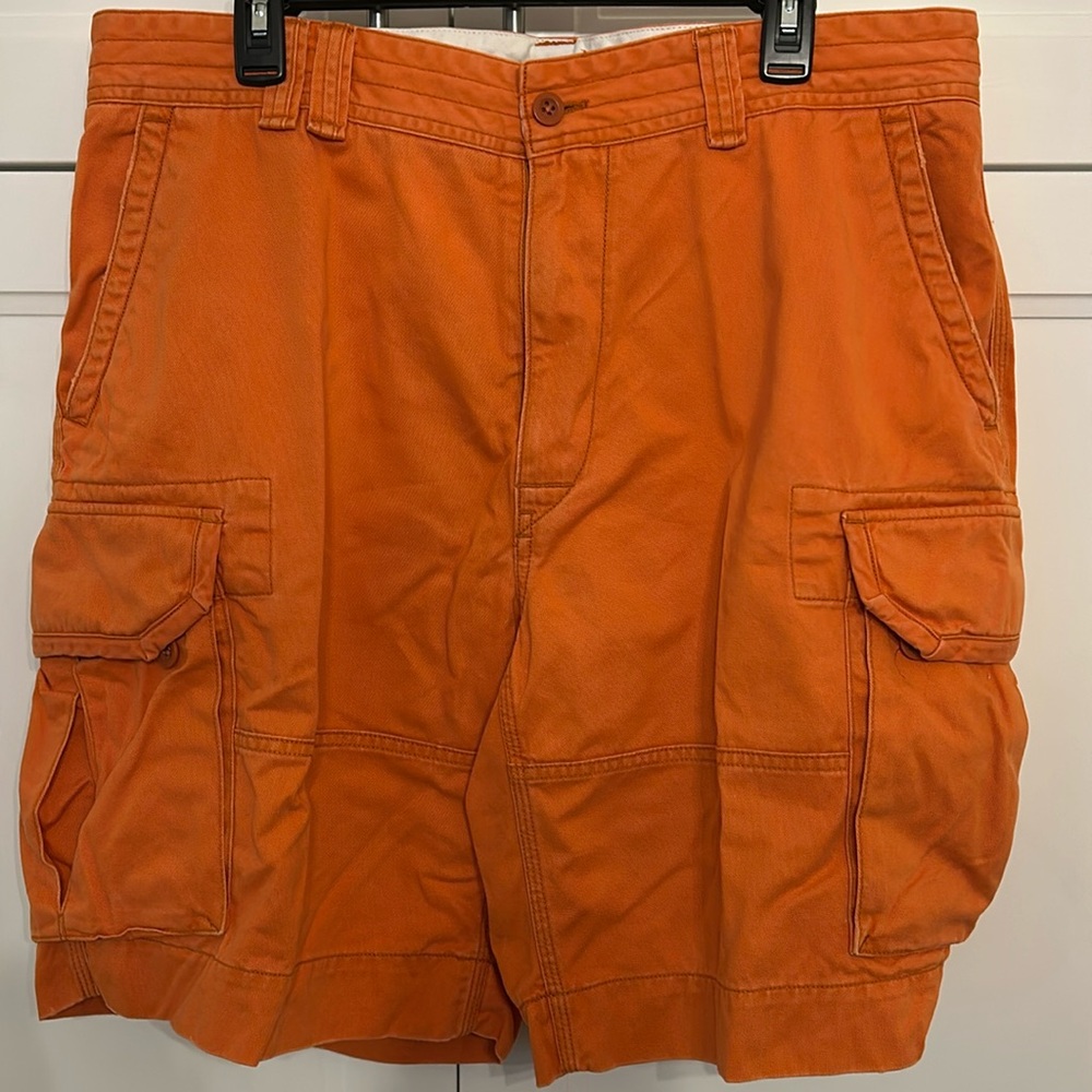 POLO BY RALPH LAUREN ORANGE CARGO SHORTS SIZE 38